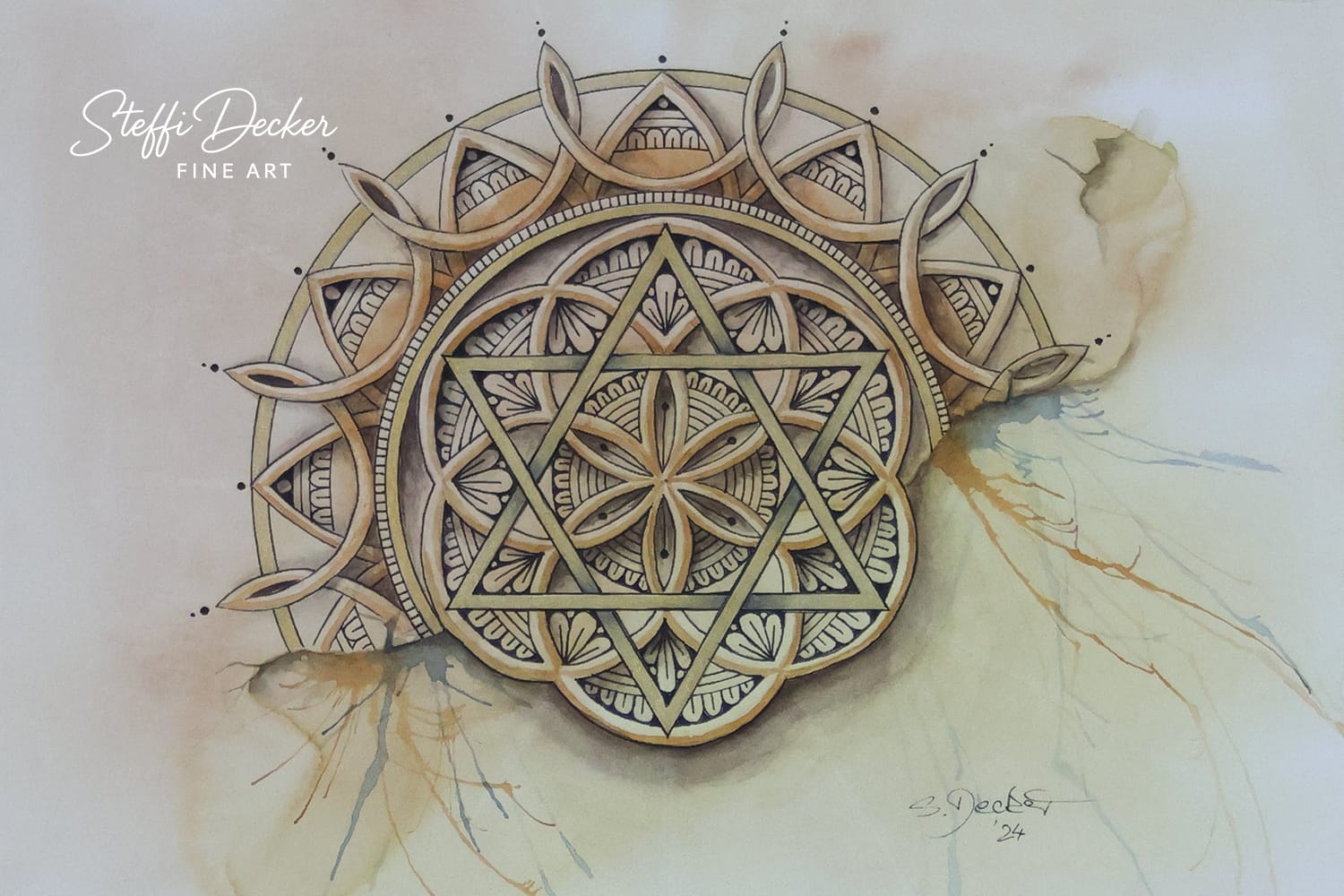 Mandala Nr. 17 – Kunstdruck von Steffi Decker