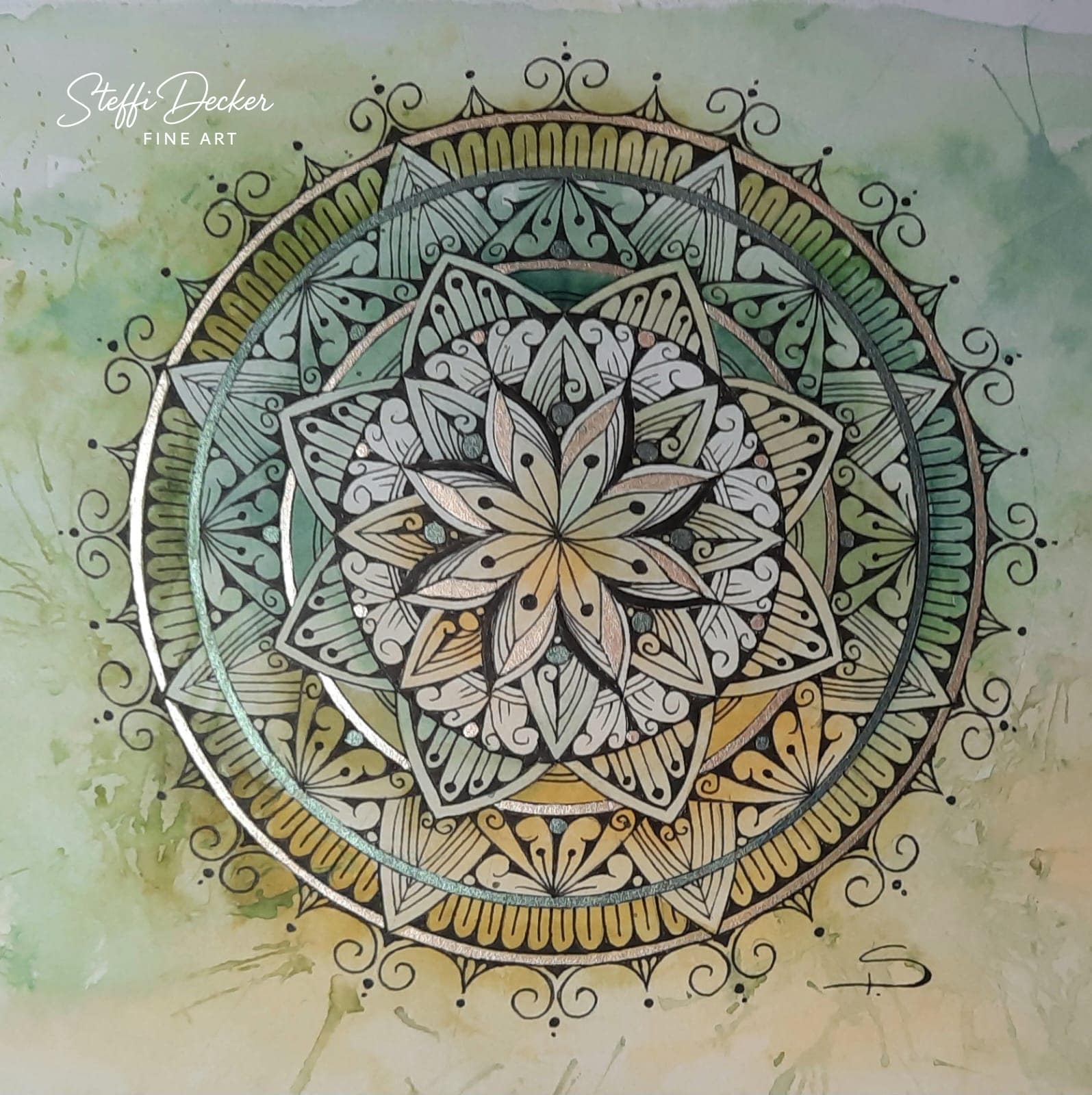 Mandala Nr. 18 – Kunstdruck von Steffi Decker
