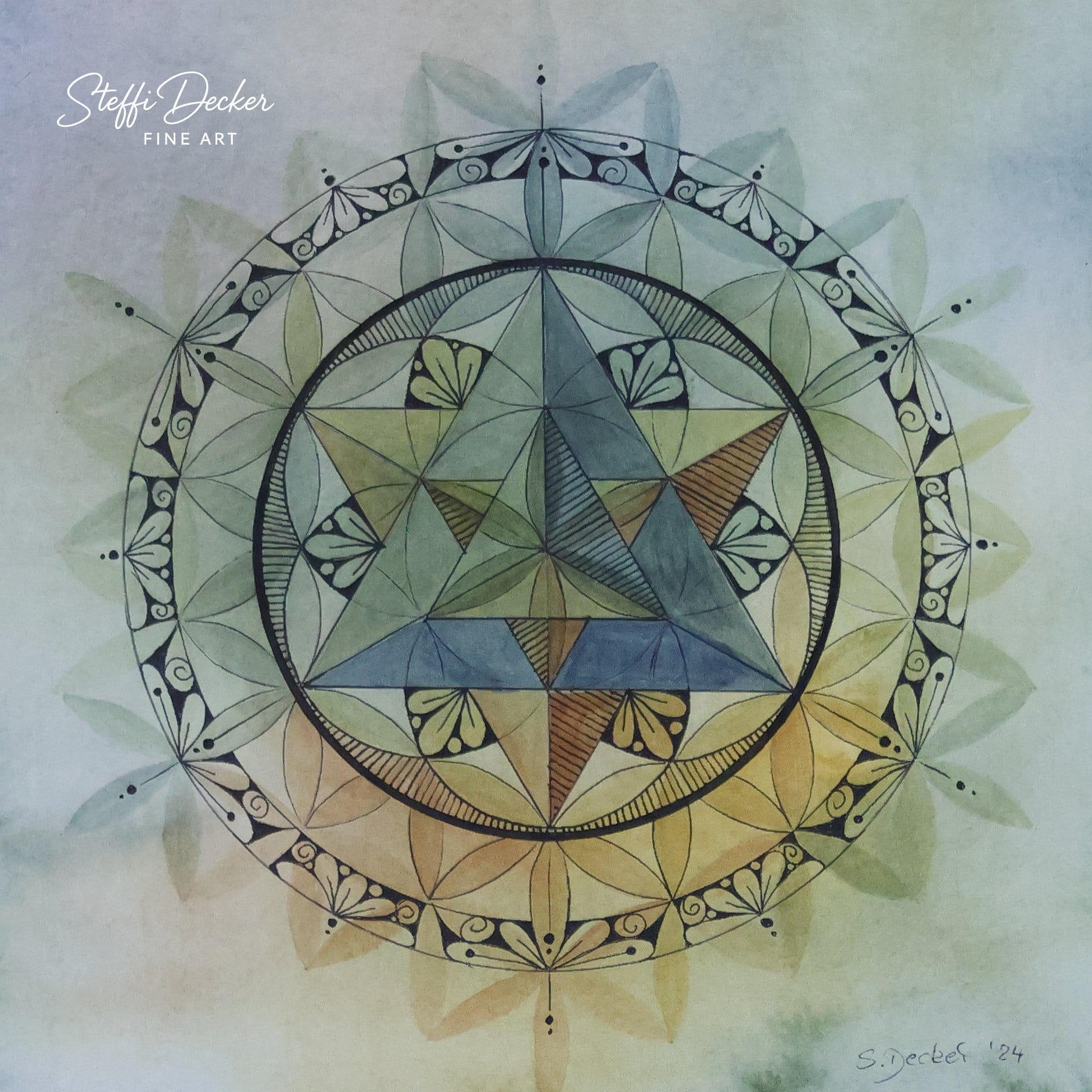 Mandala Nr. 12 – Kunstdruck von Steffi Decker